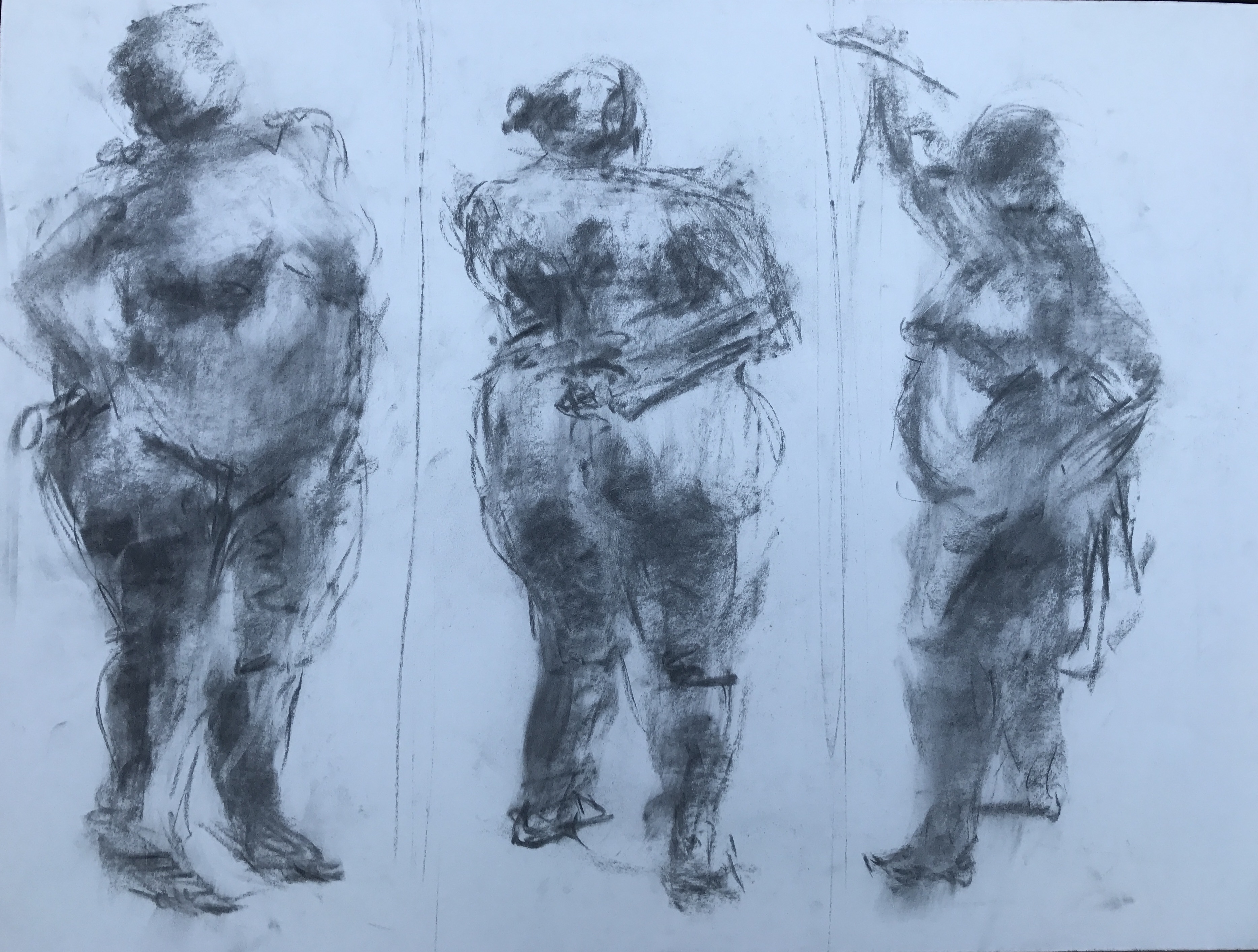  60 second gestrual drawing of the same lady.&nbsp; 